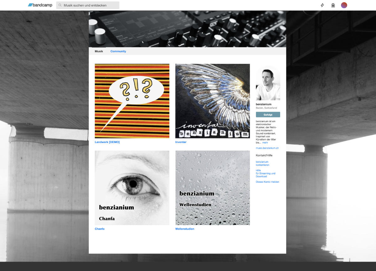 benzianium auf bandcamp